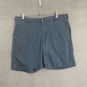 Peter Millar Shorts Men 38 Blue Casual Flat Front Golf Pima‎ Cotton Chino